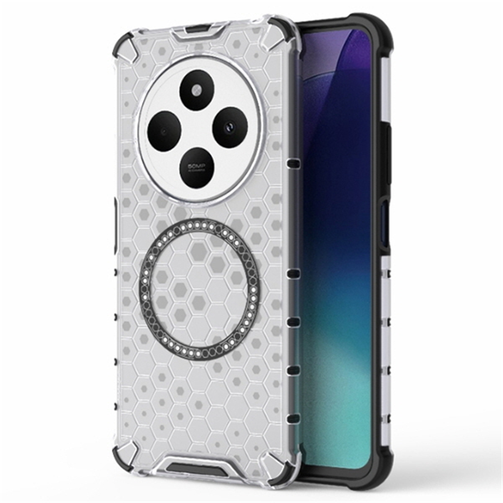 수나르 샤오미 홍미14C 맥세이프 벌집패턴 반투명 방열 범퍼 하드 핸드폰 케이스