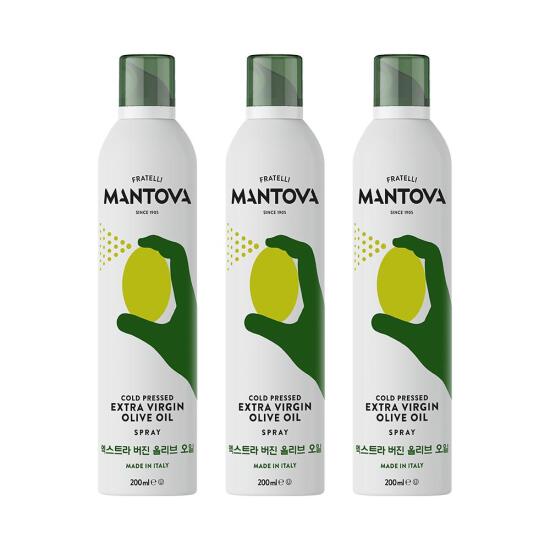 [만토바(MANTOVA)]만토바 엑스트라버진 올리브 오일 스프레이 200ml x3개