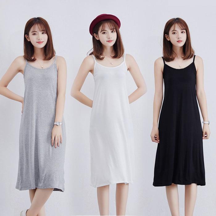 셀러허브 여성 [라일리의류] Rly 여성 레이어드 홈웨어 이너 활용 베이직 나시 원피스