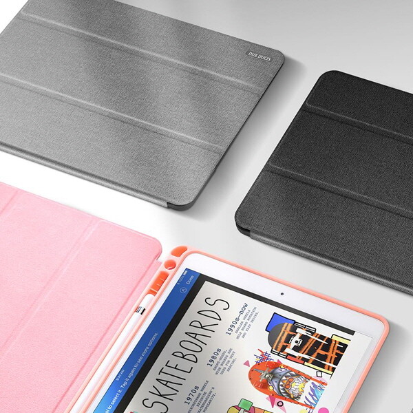 아미크(AM2C) 아미크 아이패드 에어5세대 10.9인치 패브릭 레더 슬림 스탠드 거치대 펜 슬롯 수납 홀더 폴리오 태블릿 케이스 커버 A2589 A2591