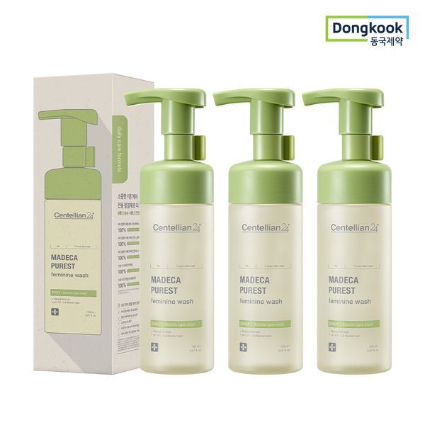 동국제약 [하프클럽/동국제약]센텔리안24 마데카 초순수 여성청결제 150ml 3개 Y존 약산성 보습 진정 탄력 병풀 TECA 자연유래 클렌징