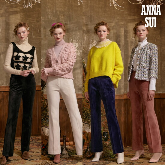 [안나수이]안나수이ANNA SUI 라무르 코듀로이 플레어 팬츠 1종