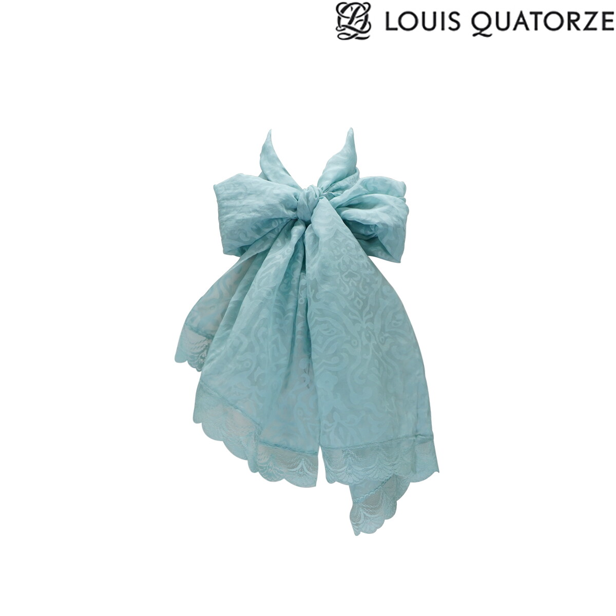 루이까또즈(시즌잡화) (SA-2WPW341MI_22SS) 실크 코튼 프릴 롱스카프 클레오 민트