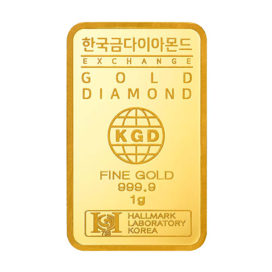 [한국금다이아몬드거래소][한국금다이아몬드] 순금 미니 골드바 24K 1g 999.9 금시세