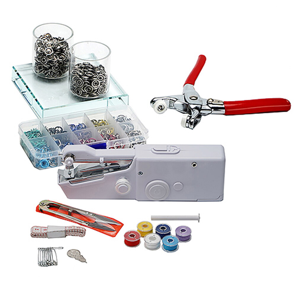 기타 [미네픽] 드륵이와 똑딱이 미니 핸드미싱기 단추펜치 셀프수선(드륵이세트+똑딱이세트)