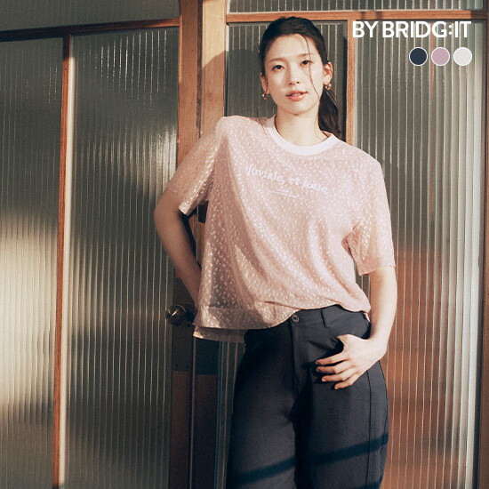 [바이브리짓]○(런칭가 69,900원) 26SS 레이스 튤 티블라우스 3종