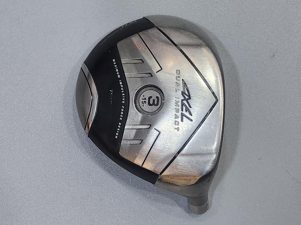 쓰루야프로지칼 중고 쯔루야 AXEL 엑셀 DUAL IMPACT 3번우드 15도 골프 헤드