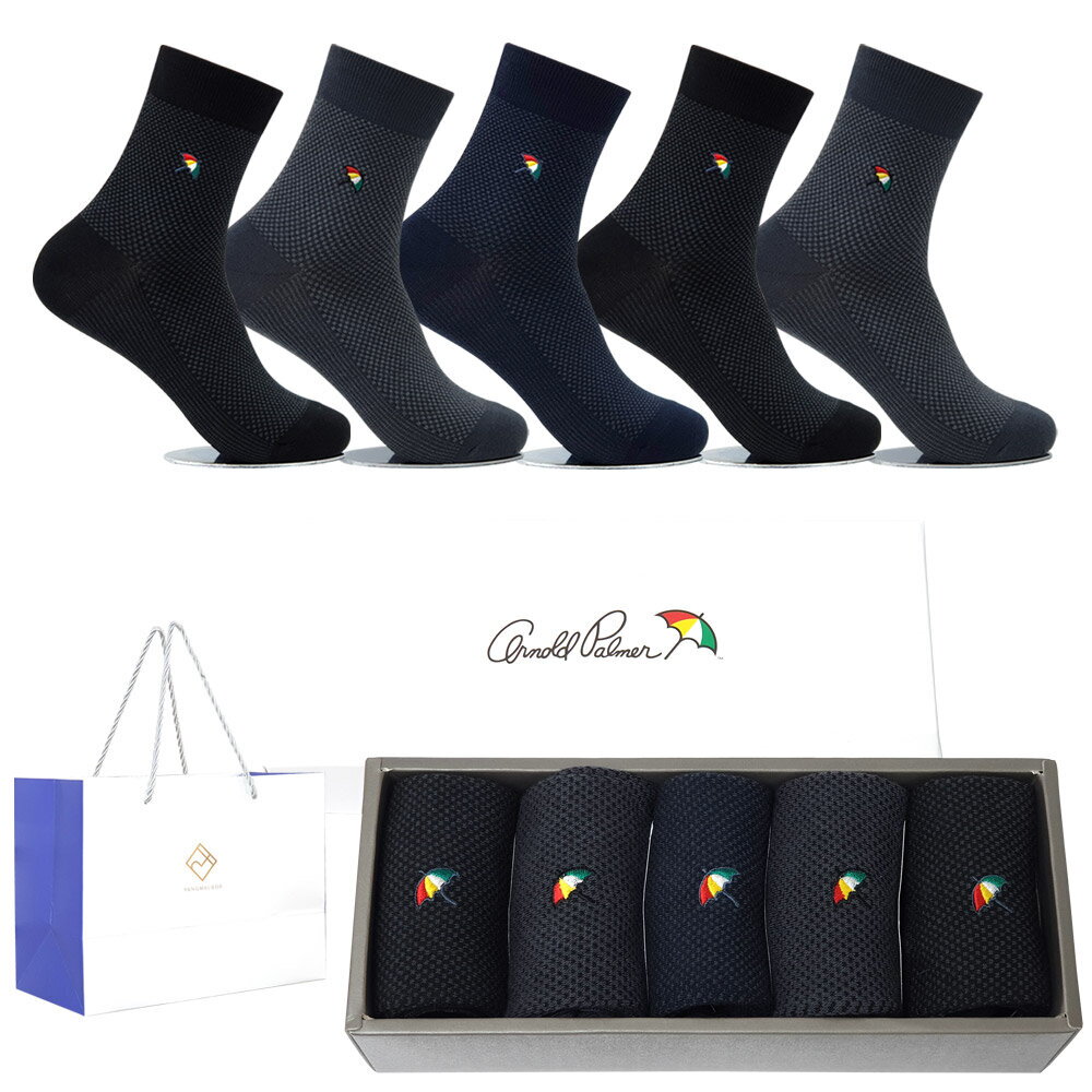 두오코닥스 아놀드파마 [아놀드파마]아놀드파마 남성정장양말 중목 5족선물세트 AP5546 남자양말선물세트
