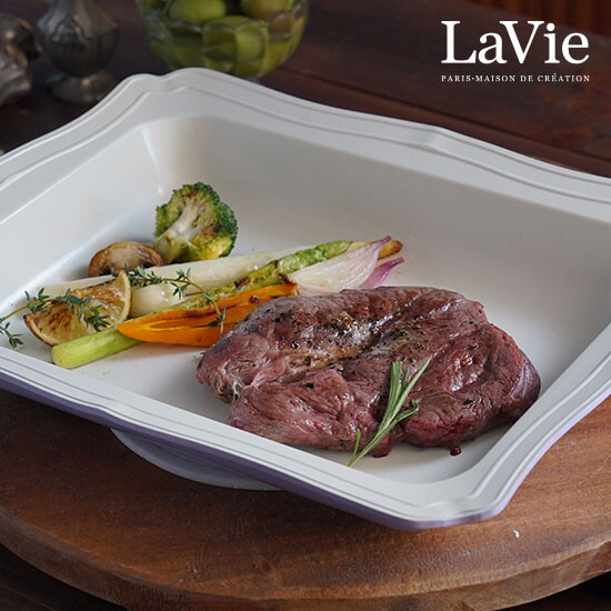 [쿡앤쿡]★단품★ 라비에 IH 플레이팅팬 (페탈 스퀘어(라벤더))