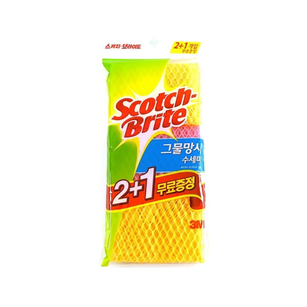 로레알 (3M) 그물망사 수세미 2입