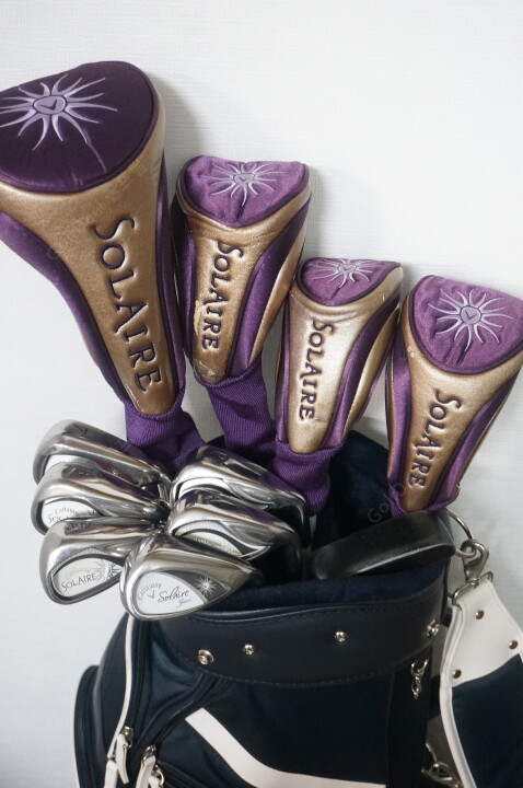 Callaway 캘러웨이 중고 초급 입문용 여성 캘러웨이 솔레어 풀세트 캐디백 포함 캘러웨이 정품