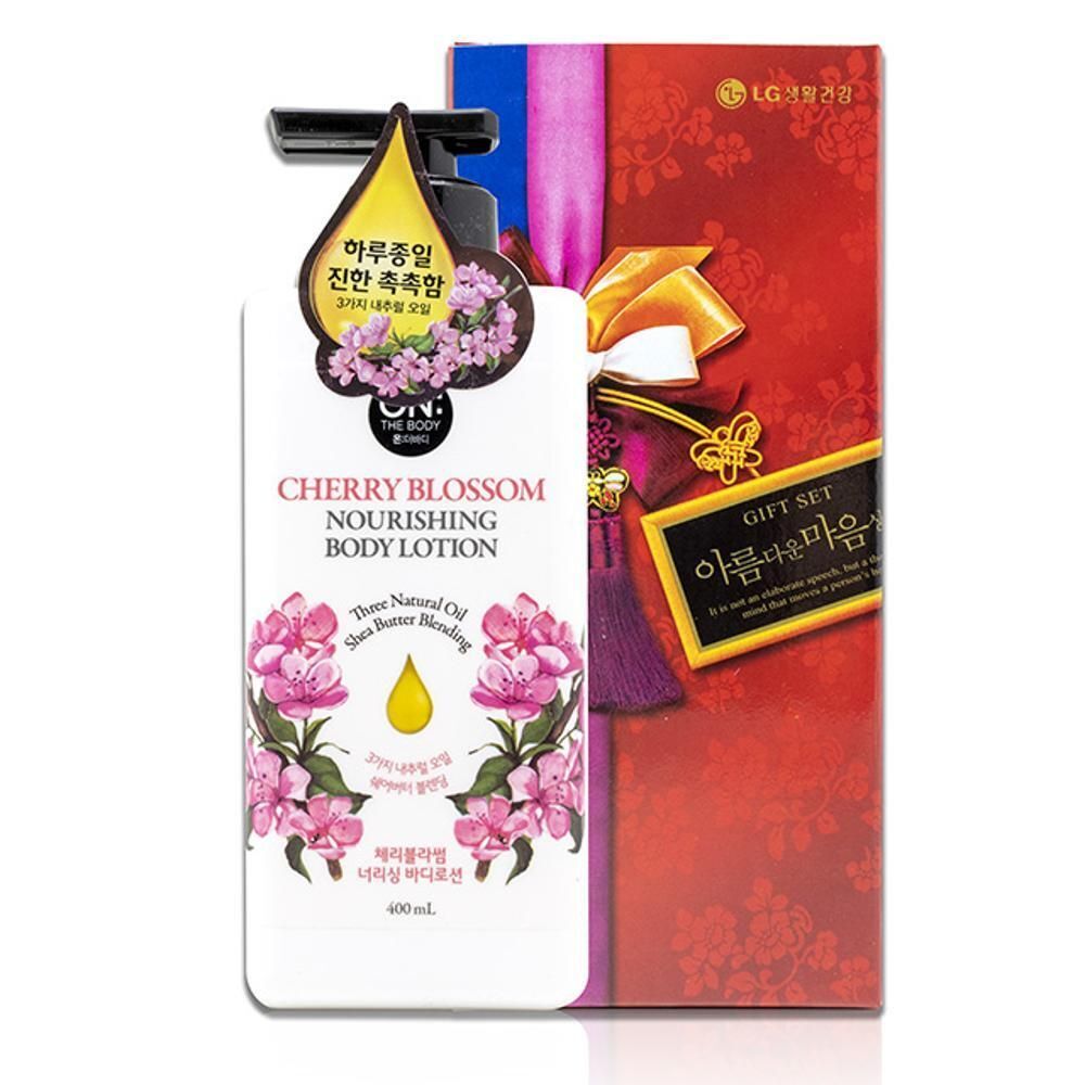 지오벤처스 힐링가득 온더바디 체리블라썸 너리싱 바디로션 400ml