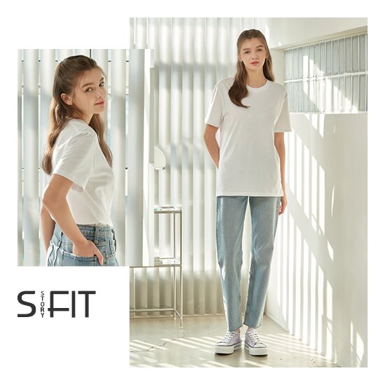 오가닉 면100 튜블러 티셔츠 8종 (4+4 PACK)