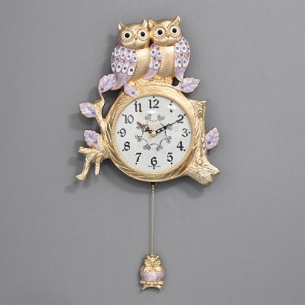 키다리 교보문고 키다리 (kspz279)저소음 쌍부엉이 추시계 (금보라)