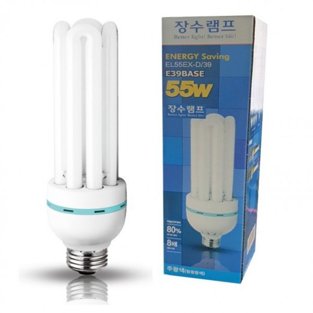 이테 협력업체 지오벤처스 옥션장수램프 E39 대소켓용 전구형 램프 교체 LED 55W