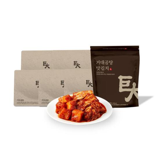 [거대곰탕]★방송에서만★ 거대곰탕 500g x 5팩 + 맛김치 360g