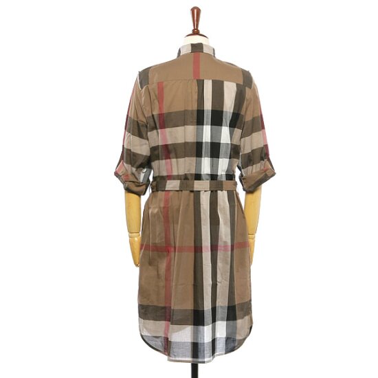 BURBERRY 켈시 체크 코튼 원피스 (8027707/8027708)