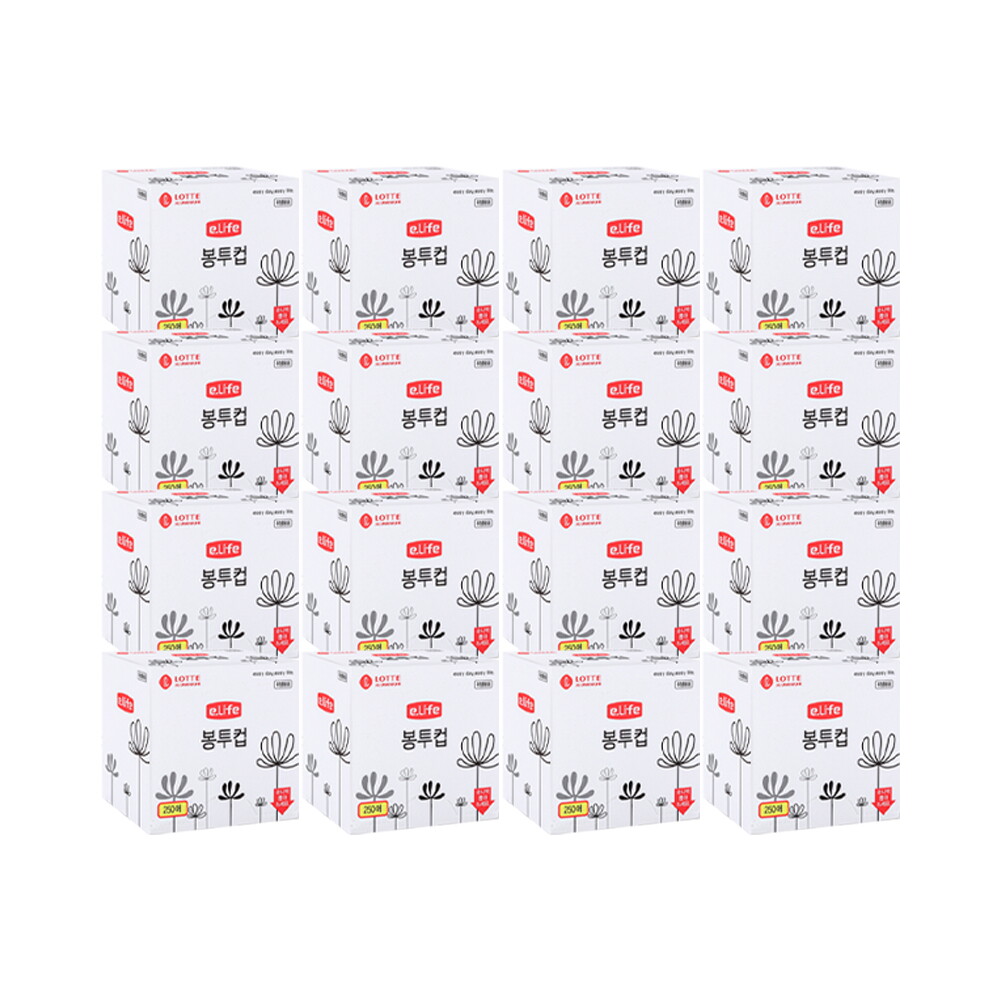 롯데이라이프 롯데 이라이프 봉투컵 250매 x 16개