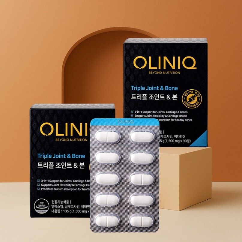 지엔씨 (OLINIQ) 트리플조인트  본 (90정/MSM글루코사민비타민D)