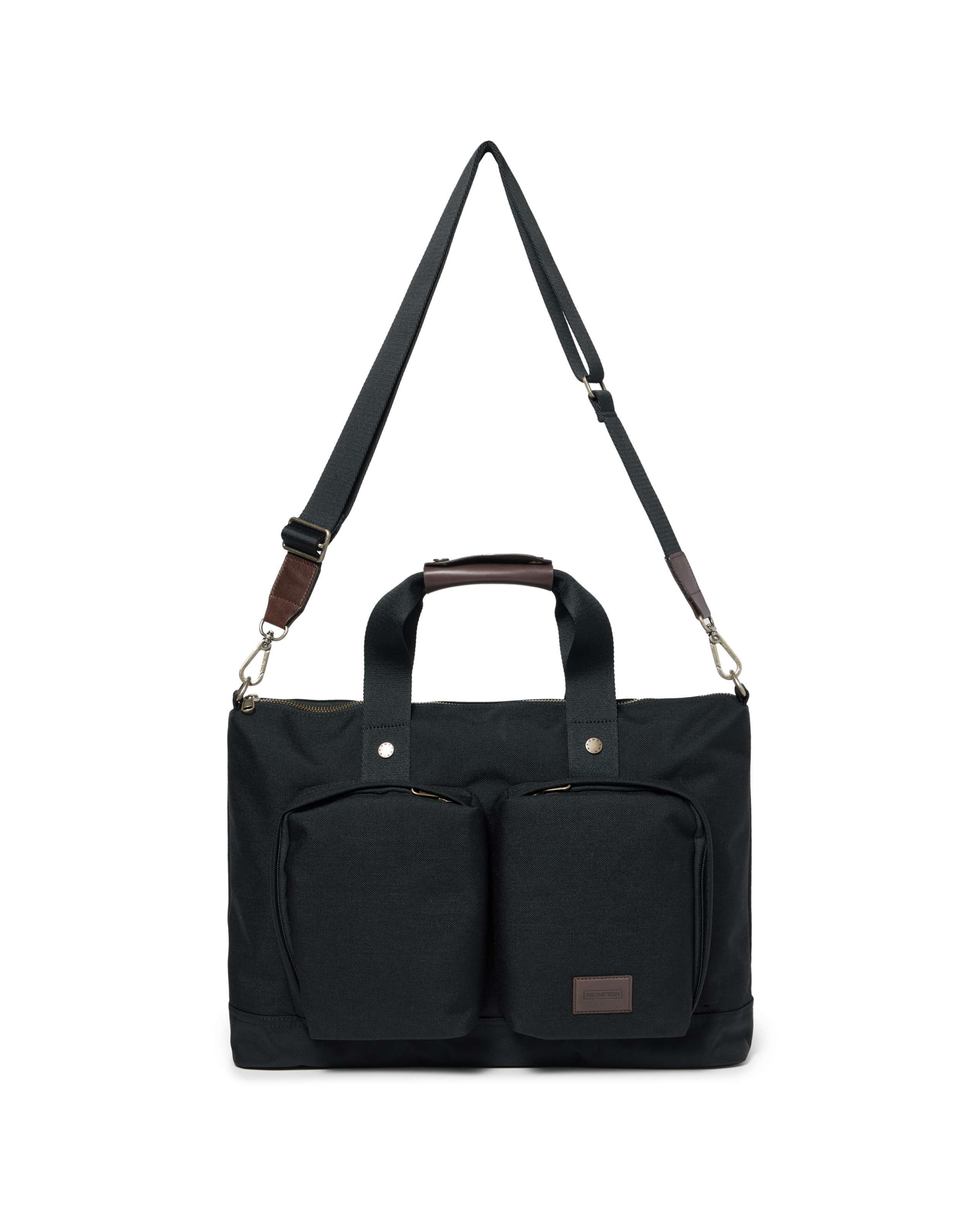 브롬톤 런던 TWO POCKET TOTE BAG - BLACK (P245ATO203)
