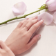 [모아르][모아르] 18K 반지 레이어드 링 클로즈 투 다이아