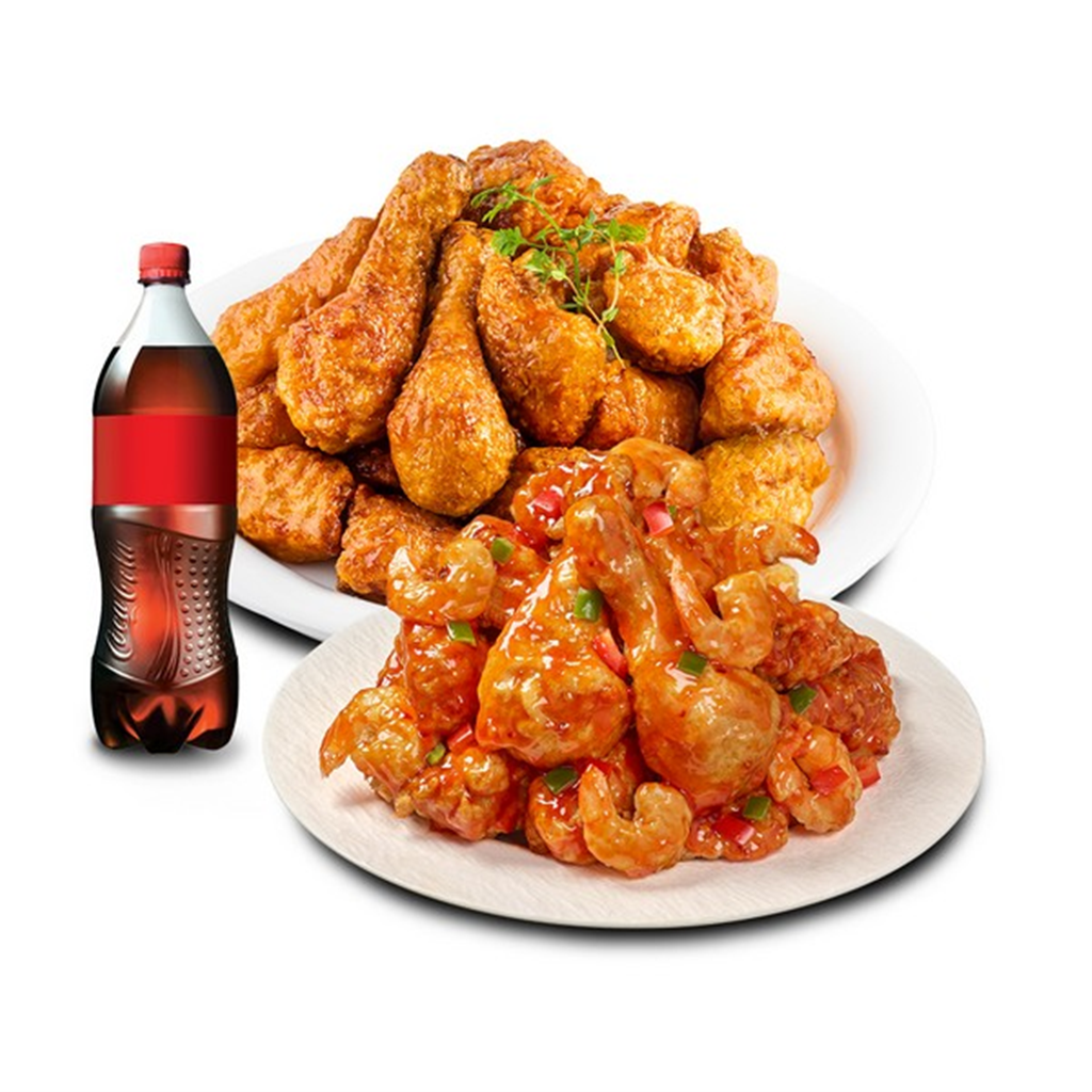 호식이두마리치킨 (호식이두마리) 간장치킨+깐쇼킹치킨+콜라500ml