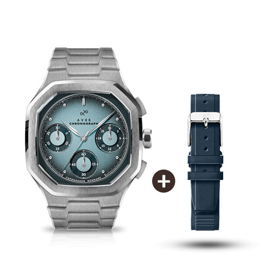 에이브이86 AV86 스코브 안데르센 시계 메탈 1904 LBL 라이트블루