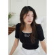 [에고이스트](BLUE LABEL) 로즈레터링 배색 반팔니트 ES2OKH01