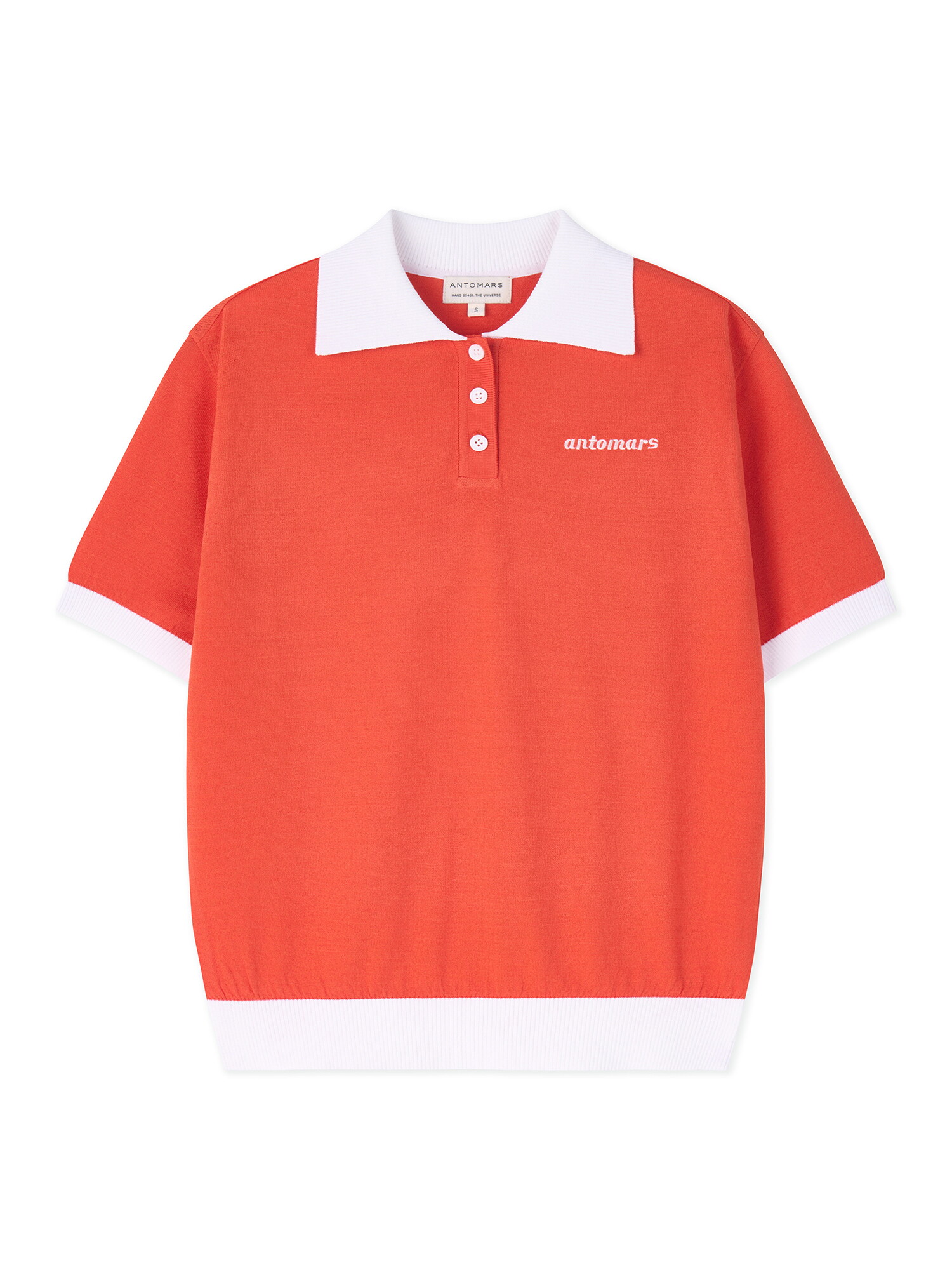 앤투마스 [앤투마스] 여성 S/S Space Ship 스카시 니트 폴로 ABE2FSO453 오렌지