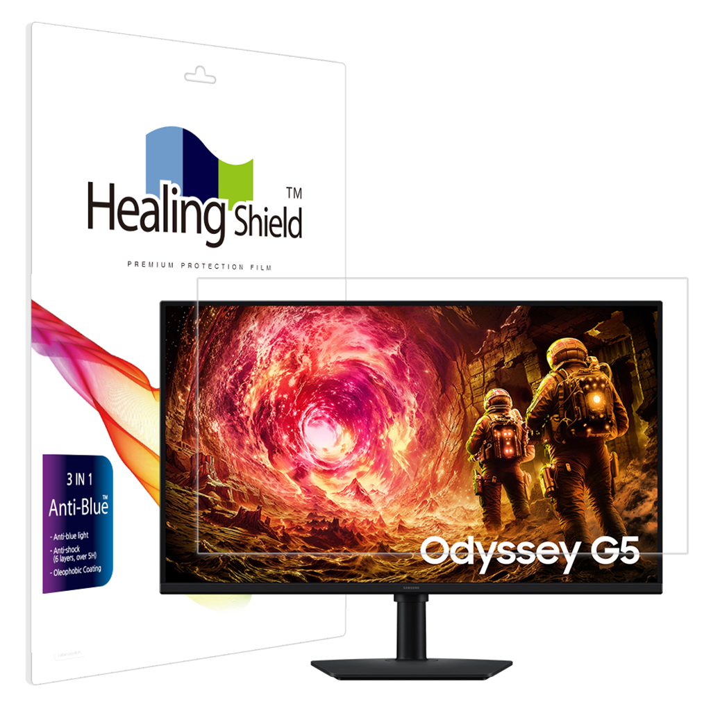 힐링쉴드 삼성 QHD 오디세이 G5 LS32FG504 블루라이트차단 액정보호필름