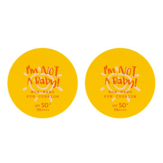 [아임낫어베이비]아임낫어베이비 논나노 선쿠션 SPF50+ PA++++ 2개