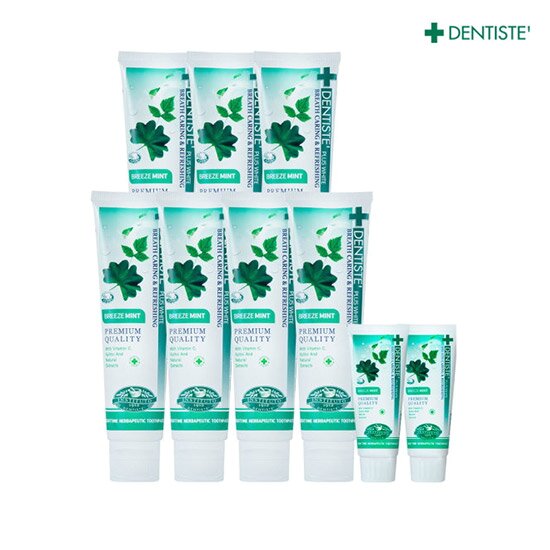 플러스 화이트 브리즈민트 치약(160g*7개+ 60g*2개 + 20g*1개)