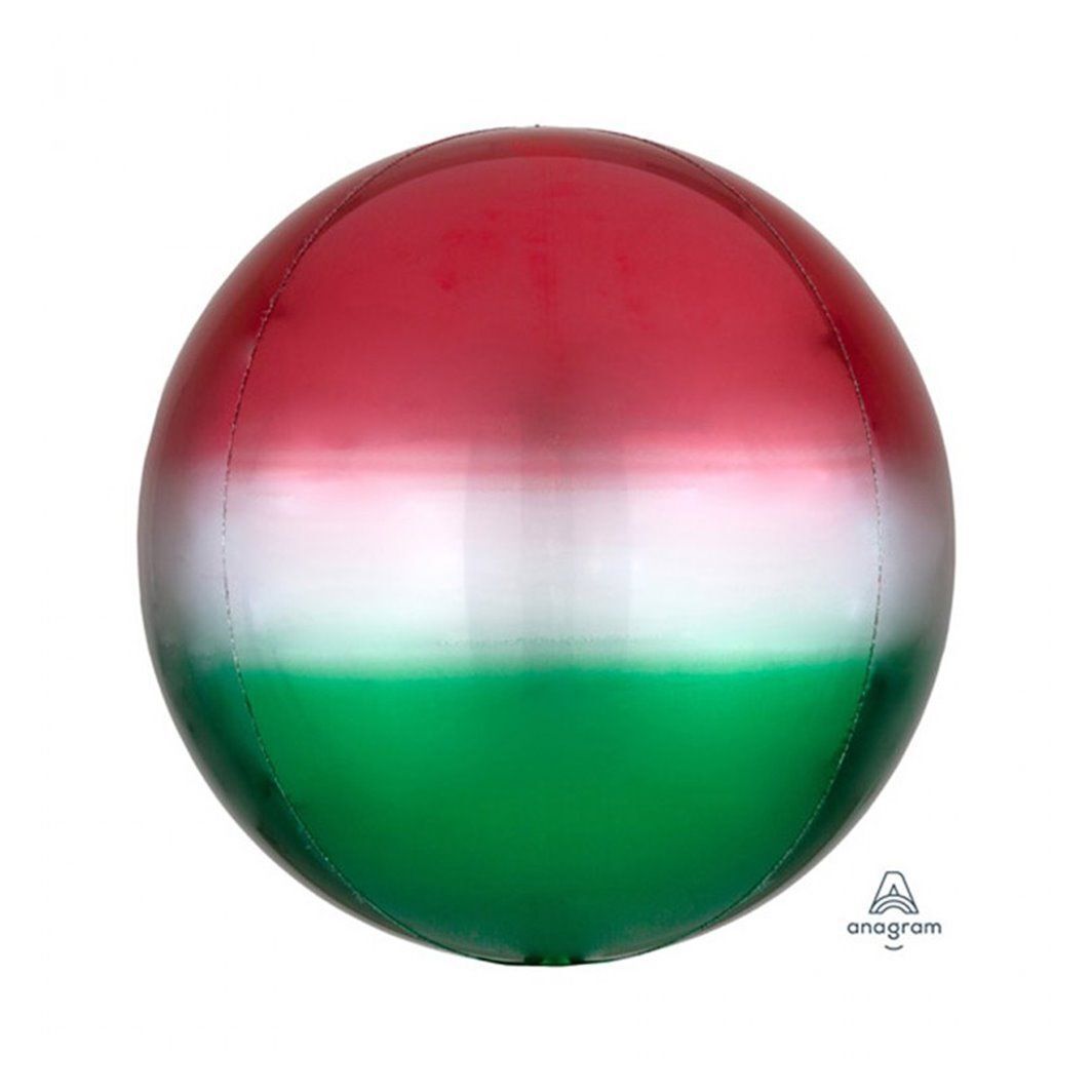 지오벤처스 PWM - DK 오브옹브레은박풍선(레드그린) 생일 풍선