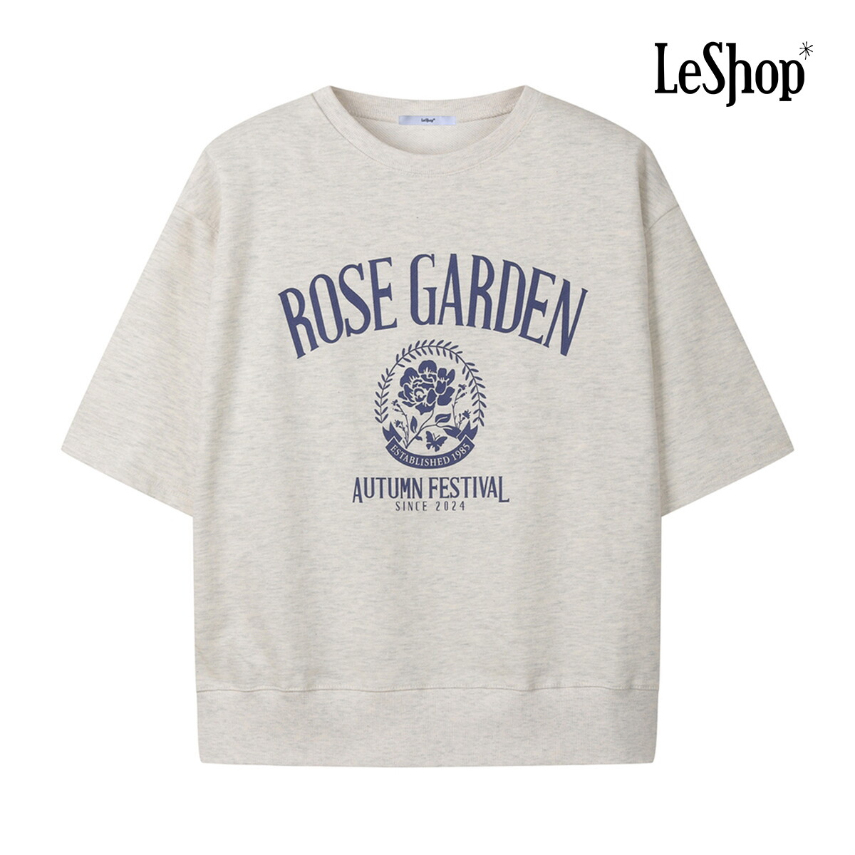 르샵 로즈 가든 맨투맨 반팔 티셔츠 BQ1TS022A