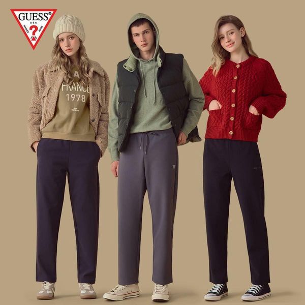 주식회사 신세계라이브쇼핑 게스 언더웨어 [하프클럽/게스언더웨어]게스(GUESS) 트리코트 기모 팬츠 3종(남여공용)