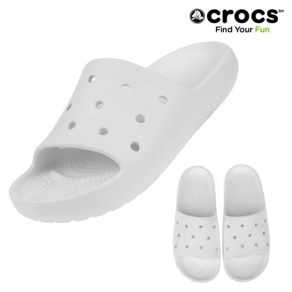 크록스 크록스 CROCS 슬리퍼 클래식 슬라이드2.0 209401-100 화이트