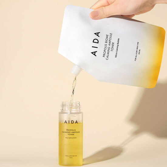 [아이다][버블토너대용량] 아이다 프로폴리스 바이옴 진정 앰플 대용량 토너 350ml