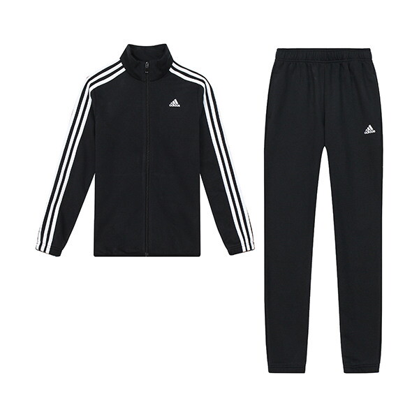 아디다스키즈 [아디다스 키즈]아디다스 에센셜 K 프렌치테리 트랙수트 아동 주니어 트레이닝복세트 츄리닝 러닝복 블랙 GN3967