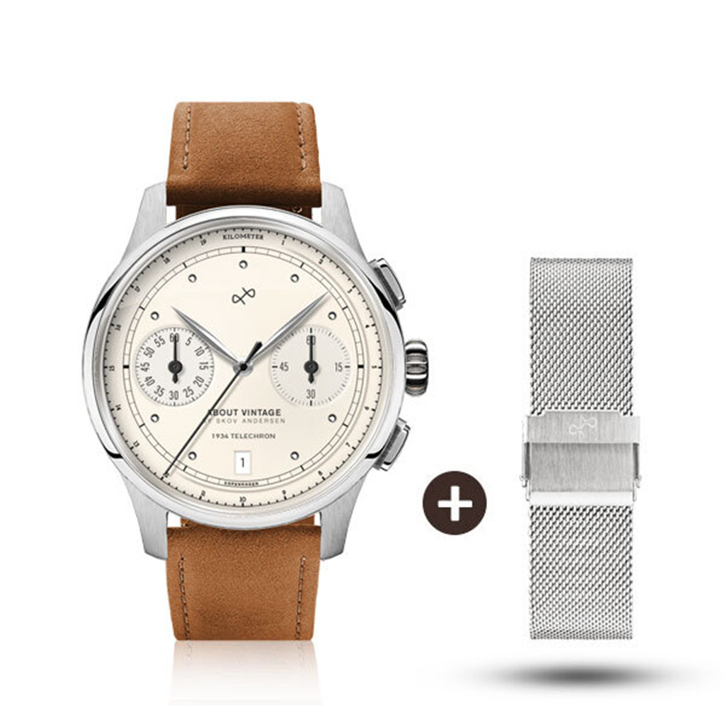 에이브이86 AV86 스코브 안데르센 시계 가죽 1934 OWH 오프화이트