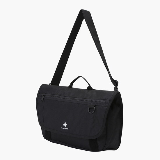 르꼬끄 (정상가 69000원)공용 베이직 메신저백 미니 QO123ABG14-BLK-IBON