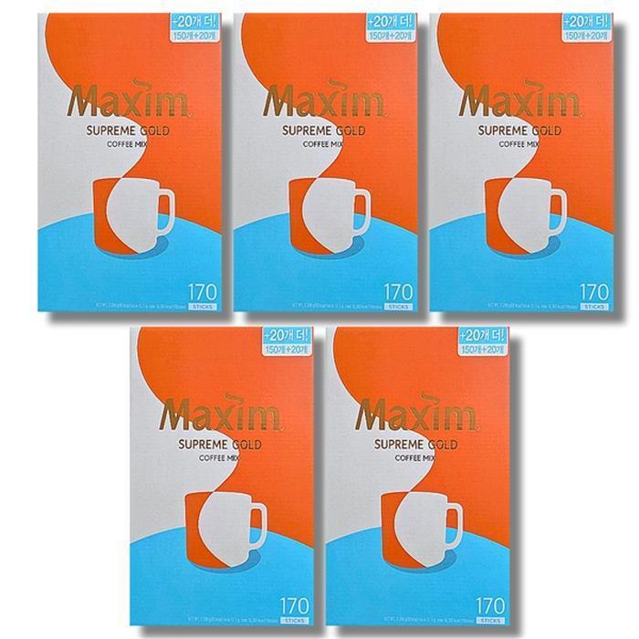 경상남도 창원시 의창구 반계로 40 셀러허브 식품 [보리담다] 맥심 골드 13.5g 170개입 5박스
