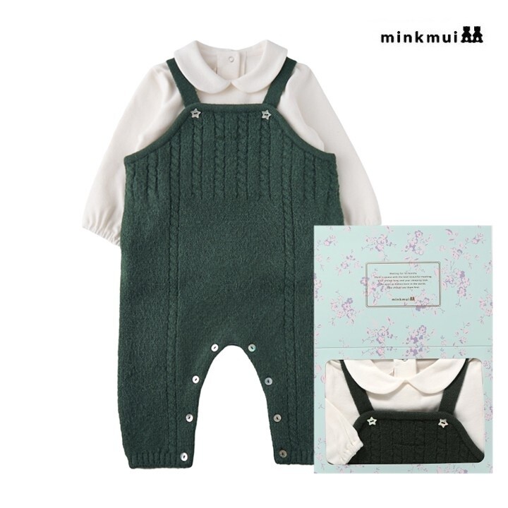 밍크뮤 GN 크리스마스 니트우주복 36C1360201 36C13-<b>602-01</b> 26FW 출산백일돌선물