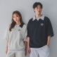 [앨빈클로]앨빈클로 월계수 로고 오픈 카라 반팔티 AST4525 (4 COLOR)