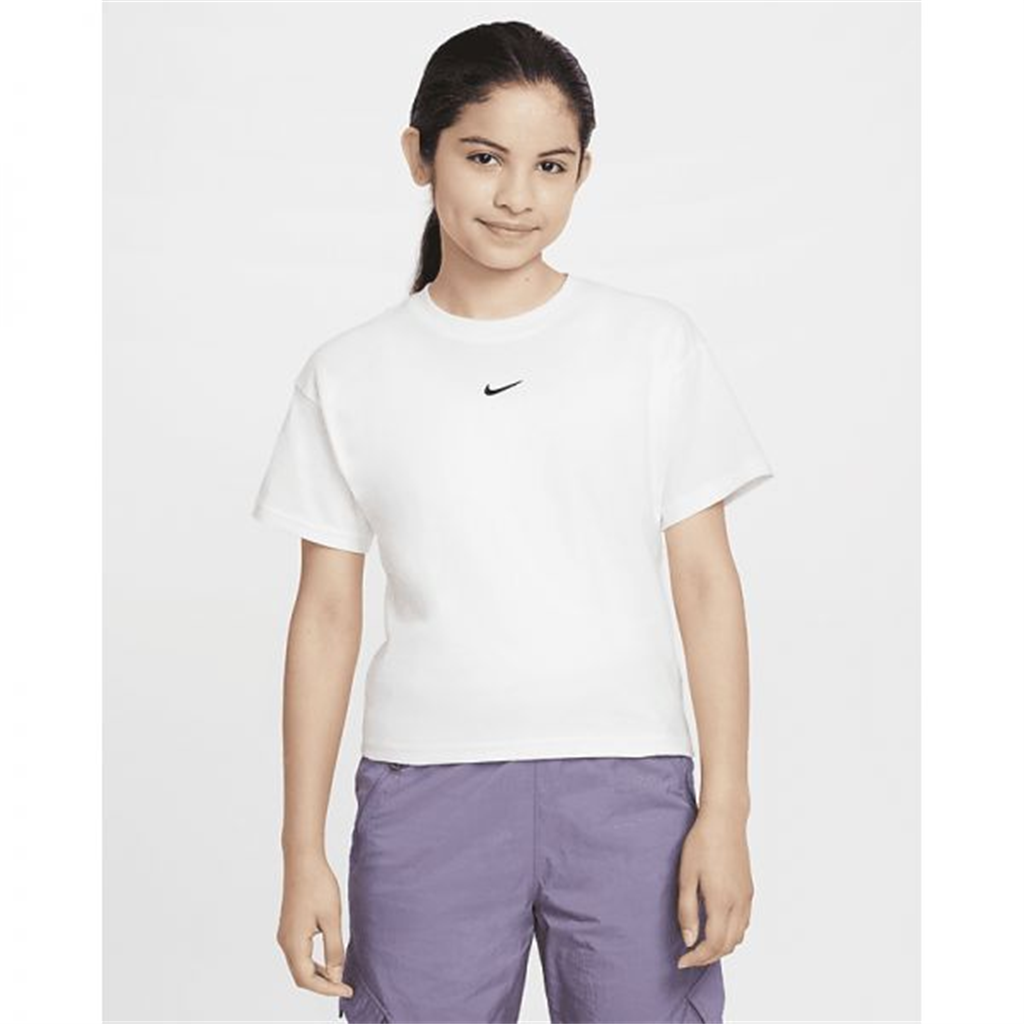 나이키 나이키 스포츠웨어 에센셜 주니어(여아) 티셔츠 - 화이트 FZ5559-100 370910