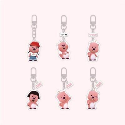 텐바이텐 잔망루피 아크릴 키링 6종 이어폰 가방 고리