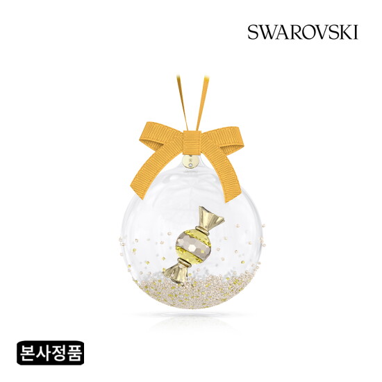 [스와로브스키](본사정품) Holiday Cheers Dulcis 볼 오너먼트 옐로우 5688315