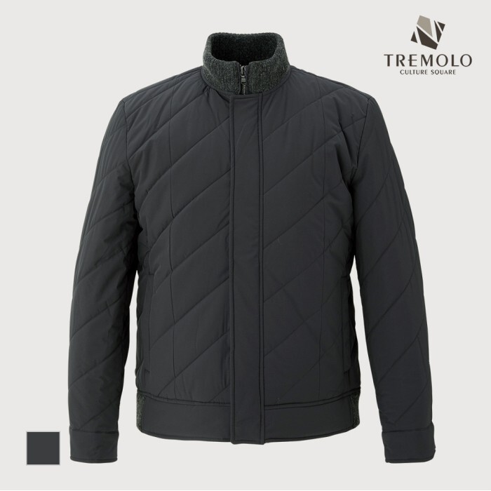트레몰로 [TAG 400,000원] [TREMOLO] 니트에리 사선퀼팅 점퍼_TRNCLYF8231