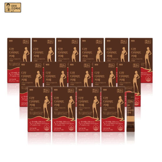 [김문호 건강백세][15박스/150포] 디컷 다이어트 카페 (2gx10포) x 15박스