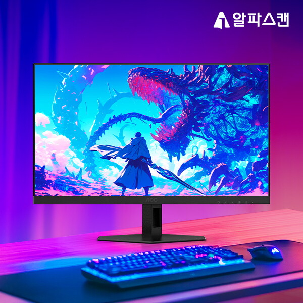 알파스캔(가전) 알파스캔 AOC 27G4XE 게이밍 IPS 180 프리싱크 HDR 무결점 모니터