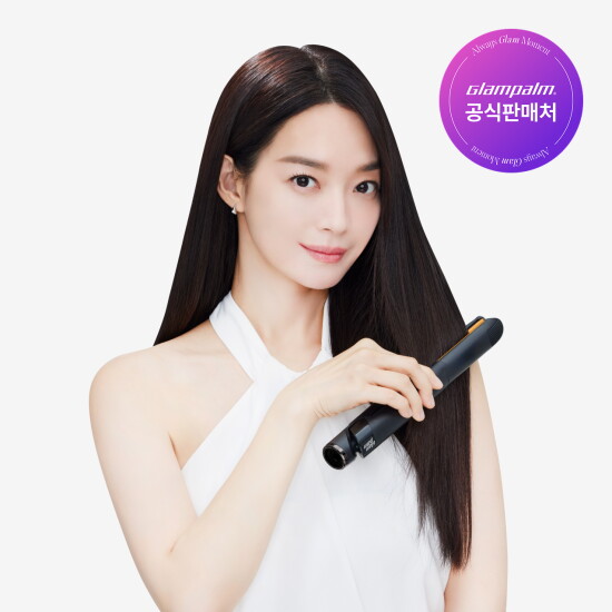 [글램팜](GP201TBK) 글램뮤즈 터치 플랫 (오리지널블랙) 판고데기 미용실 매직기